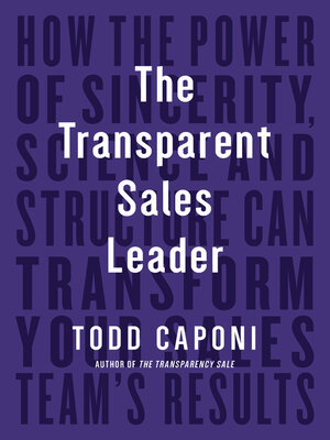 cover image of The Transparent Sales Leader